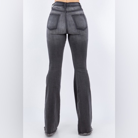 Made in USA Bell Botton Jeans in Vintage Grey NWT - Picture 3 of 6